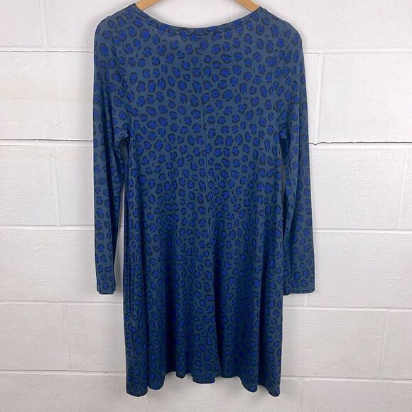Boden crewneck animal print long sleeve tunic dress - Picture 6 of 6